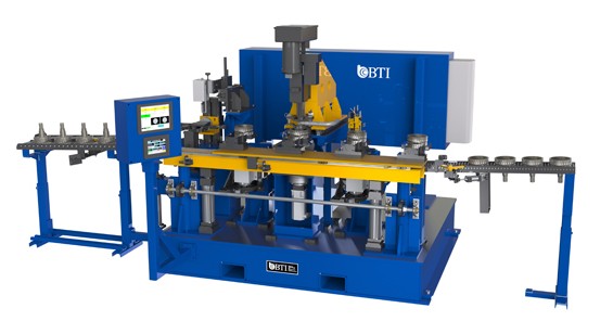 Fully-Automatic Multi-Station Transmission Carrier Combination Machine Featuring Dimensional Gaging, Balancing with Automatic Drill Correction, Part Orientation Flipper and Pin Stamp Marker
