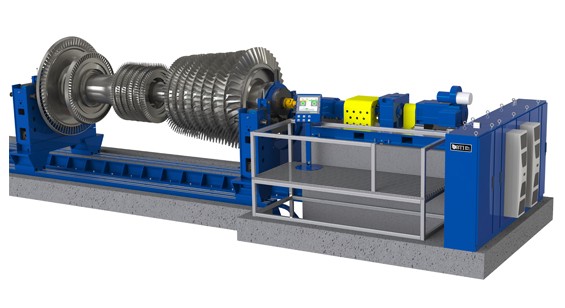 200,000 lb Capacity Horizontal Balancer for Steam and Gas Turbines
